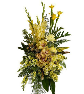 cuscino-funebre-di-orchidee-e-fiori-gialli